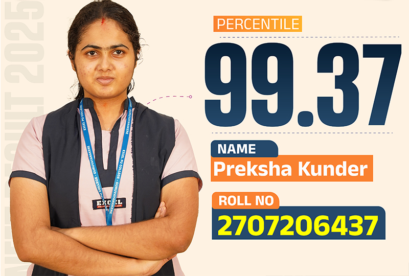 NEET Topper 2025 - Excel PU College