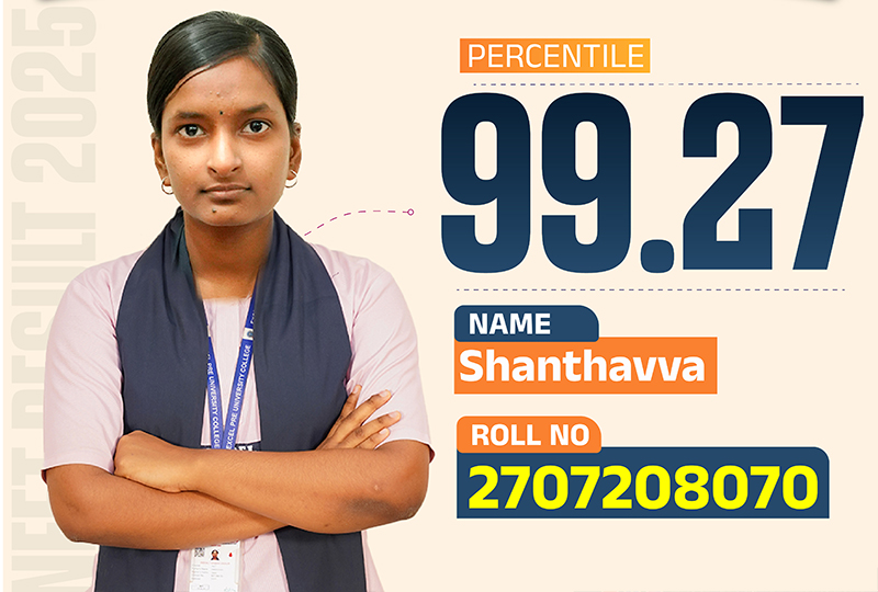 NEET Topper 2025 - Excel PU College