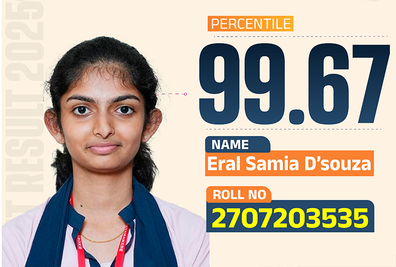 NEET Topper 2025 - Excel PU College